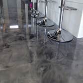 Photo(s) from Leggari LLC Metallic epoxy flooring