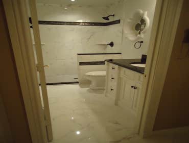 Project photos from Cadillac Tile Company L L C Here we have a good example of before[left side] and after photos, This is just a very small sample of 