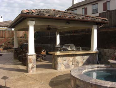 New Project 1 Pleasanton, Ca. Cabana & Pool House. Pool by Riviera Pools Danville, Ca.
