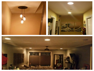 light fixture/added recessed