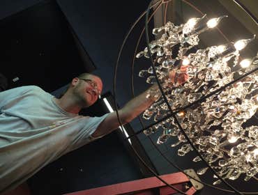 Chandelier installation