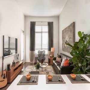 The VIO Luxury Apartments 1500 Blinds for 235 Units in San Jose CA. 2" Faux Wood Blinds for Units and 3% Roller Shades for Community Building.