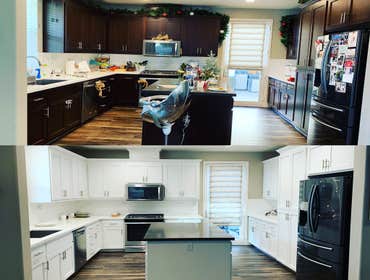 Photos by North Bay Premium Painting #1 Paint 5 year old cabinets.