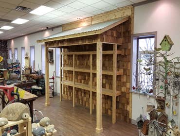 Cedar Shake Porch Front w/Overhang