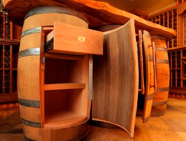 Wine Barrel Cabinet