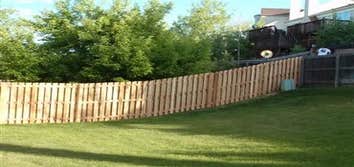Cedar shadowbox fencing