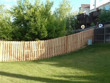 Cedar shadowbox fencing