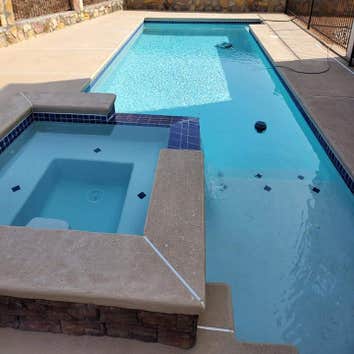 Photos by Aixac Pool & Spa Construction This family size swimming pool was recently completed for a starting cost of $42,000.00 as you see it. I is hea