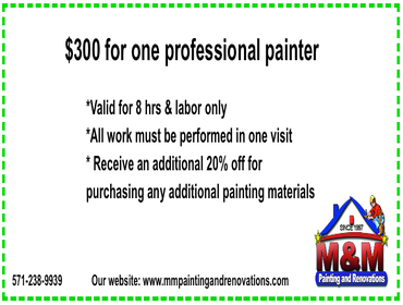 M&M Painting's Coupons