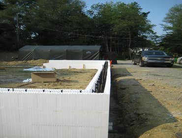 Photos from ICF Installation Associates, LLC The following pictures are taken at various jobs we have done. The first ones are of the basement of an A