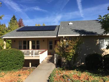 Auburn Roof Mount 3.6 KW DC grid tied roof mounted solar system. Beautiful and efficient SolarWorld modules paired with Solar Edge Optimizers and and a