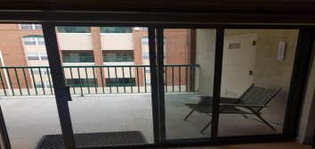 BEFORE: Sliding glass doors repair