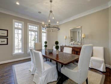 GULICK | CUSTOM Home in McLean The impressive stone and HardiePlank® elevation on our Winthrop really stood out on this corner lot of approximately one