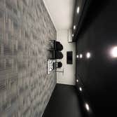 Studio/ Podcast room We flipped an old office space into a modern and sleek photography/ videography room. Just some paint from floor to the ceiling an
