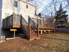 FLOOR ADDITION INTERIOR OF SECOND FLOOR ADDITION IN LINCOLN PARK NJ COMPLETED. MASTER BEDROOM, GUEST BEDROOM, TWO BATHROOMS, AND LARGE WALK IN CLOSET