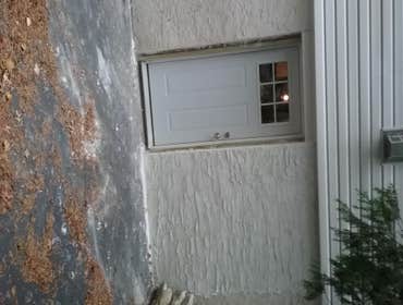 New basement door and wall