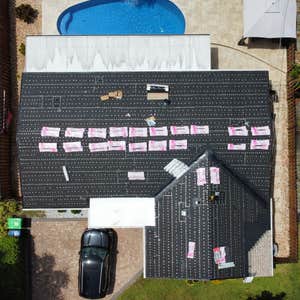 Roof prepared for first Inspection