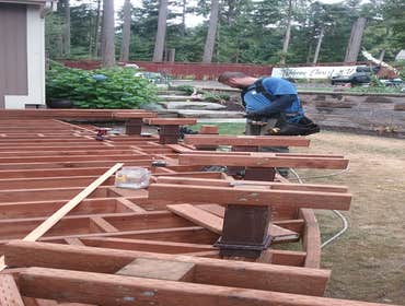 framing curved deck