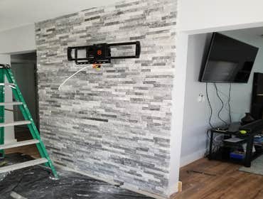 Tiled Wall & Electrical Relocation In Miami Shores