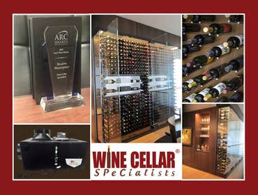 Award-winning Modern Home Wine Cellar Dallas