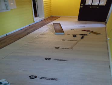 new floor insulation before ^^