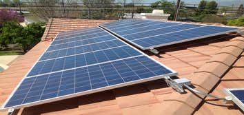 Tile roof mounted solar