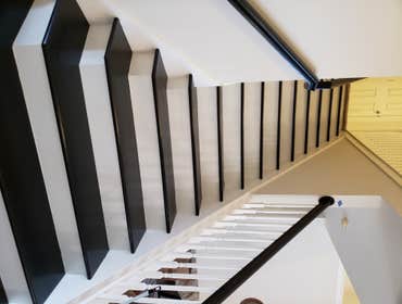 Before and after stair case