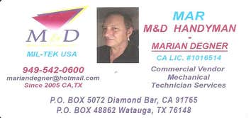 M&D Handyman Services - Marian Degner (Mar)