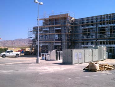 Joshua Tree County Building Large commercial project with 2-40 ton air handlers, 5-split systems,1-Raypack boiler, 46 hot water VAV boxes and 1000's of