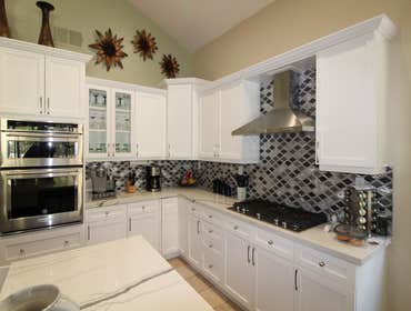 Photos by American Home Improvement Inc #17 Full modern - contemporary combo kitchen remodeling with aluminum custom tiles