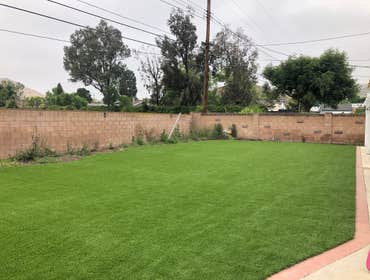 Turf Install in Backyard - Simi Valley