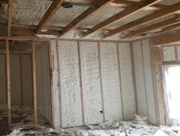 INSULATED WALLS AND ATTIC