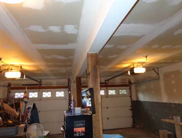 Drywall garage walls/ceiling