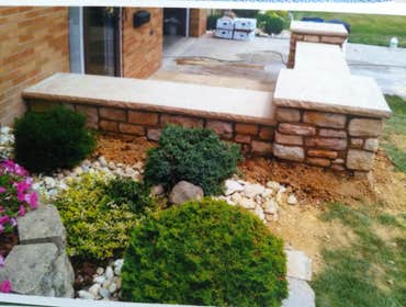 new wall and patio This is a wall and patio we removed and rebuilt in Johnstown.