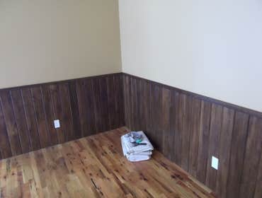 Interior/exterior painting and staining three bedroom house, installing trims, complete repainting (7 colors),