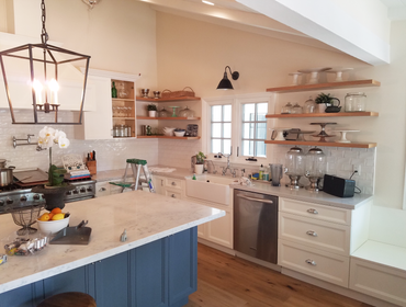 Blue Kitchen Island