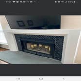 Fireplace tile job - after