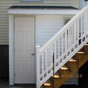 Photos by Saviors Custom Carpentry, Inc #1 Composite steps, vinyl railings & 1x4 azek
