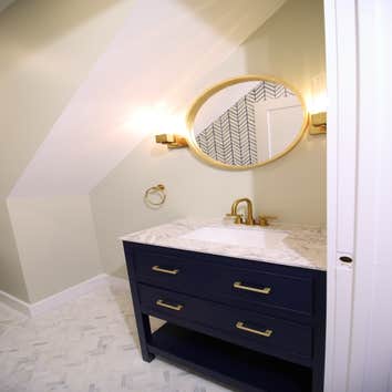 Bathoom Remodel Modern Edge Contracting LLC Remodel single bathroom to create 1 and half bathroom