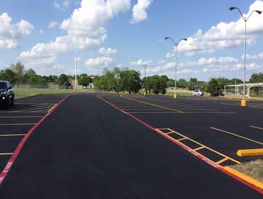Paving and striping