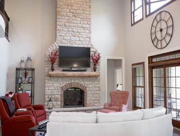 Living Room with Fireplace