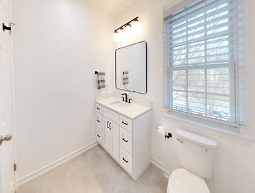 Photos by Mayflower Kitchen and Bath #224 The beauty and shine of this bathroom after the renovation is just stunning. We couldn’t be more pleased with