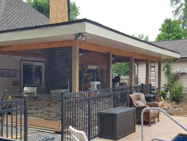 Trim Out of Patio Underway
