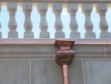 Applied Roofing Technology / Projects Copper Roofs, chimney caps & conductor head.