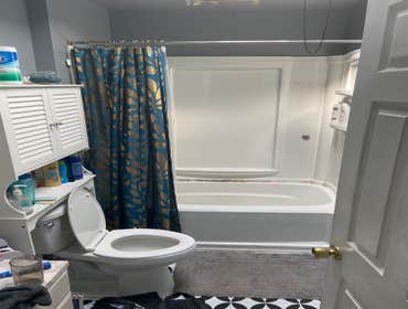 Photos by Wiggins & Burnett General Contractors LLC #1 Add heat light for shower new bathtub, new shower surround, new vanity and mirror, new light, an