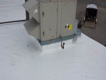 Flat Roof RTU curb transition