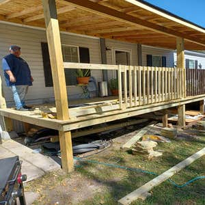 Custom deck and porch install