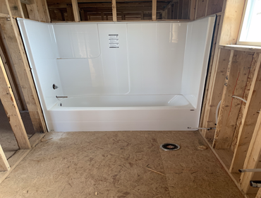 tub/shower rough in