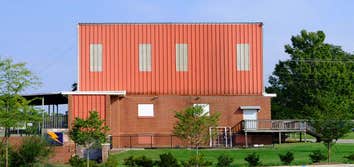 White furniture kiln building