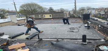 ¡Flat roof in jersey city!